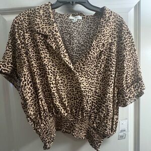 BP Leopard Print Blouse